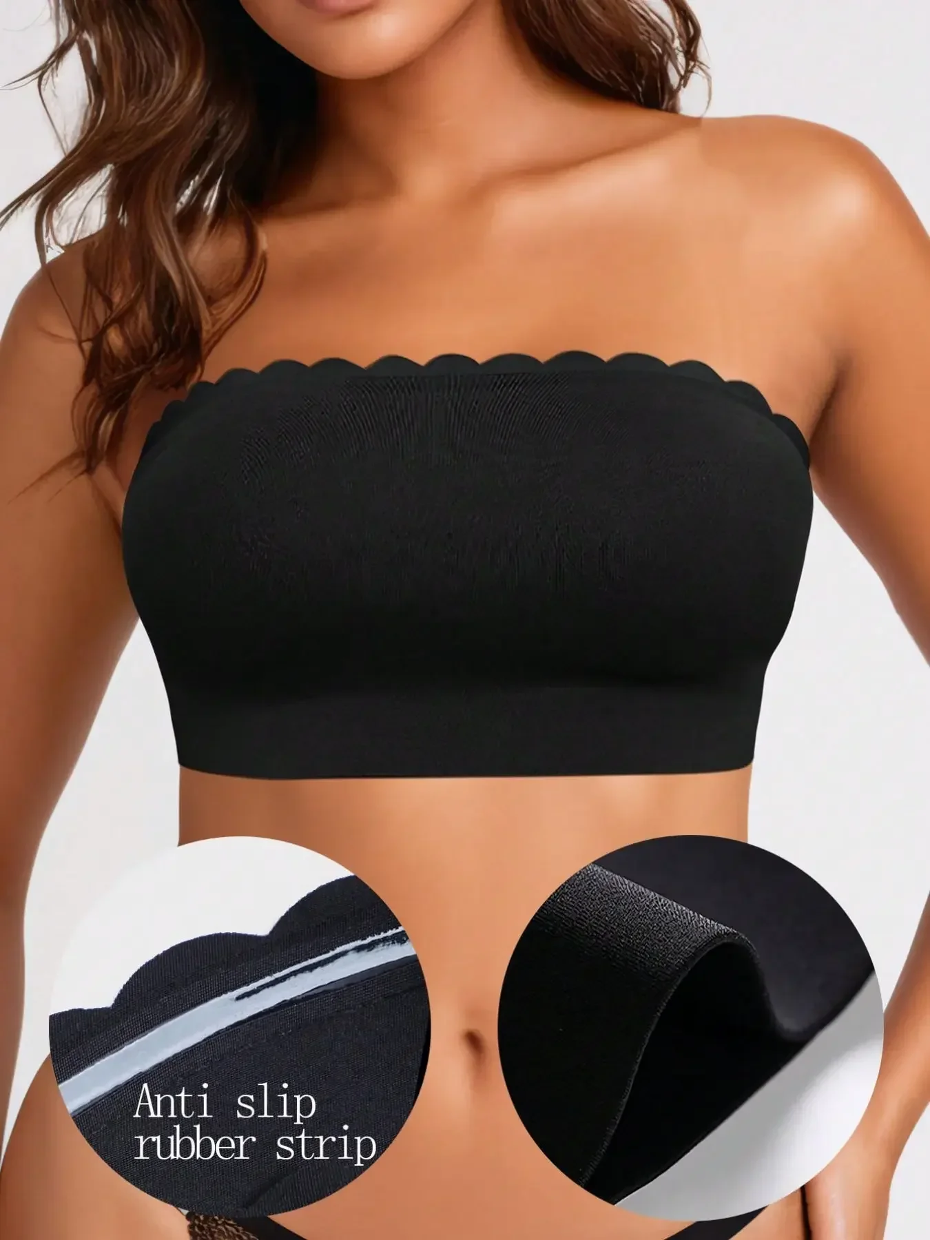 Bralette Wireless Soft - บราไร้สายสำหรับผู้หญิง, บราแบบไร้ตะเข็บ, สวมใส่สบายและลำลอง, บราไร้สายขอบระบายยืดหยุ่น, บราเล็ตแบบไม่มีฟองน้ำ, บราไร้สายแบบเรียบเนียน,