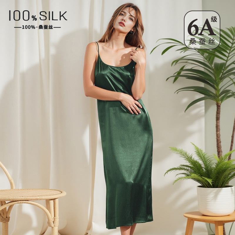 Robe Silk Women - ชุดเดรสผ้าไหมมัลเบอร์รี่ 100% หนา 19 มอมเม่ ดีไซน์เซ็กซี่