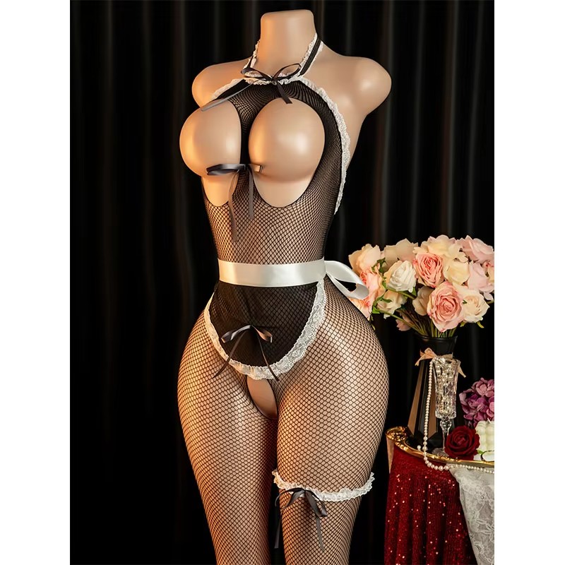 ชุดคอสเพลย์เซ็กซี่แบบเปิดเป้า  - Bodystocking Fishnet บทวิจารณ์และราคา