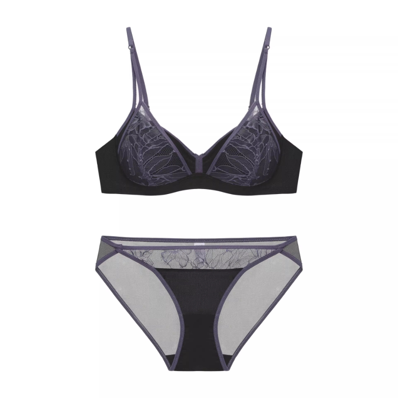 บราเล็ตต์ลูกไม้ฝรั่งเศสสำหรับผ - Bralette Wireless Soft บทวิจารณ์และราคา
