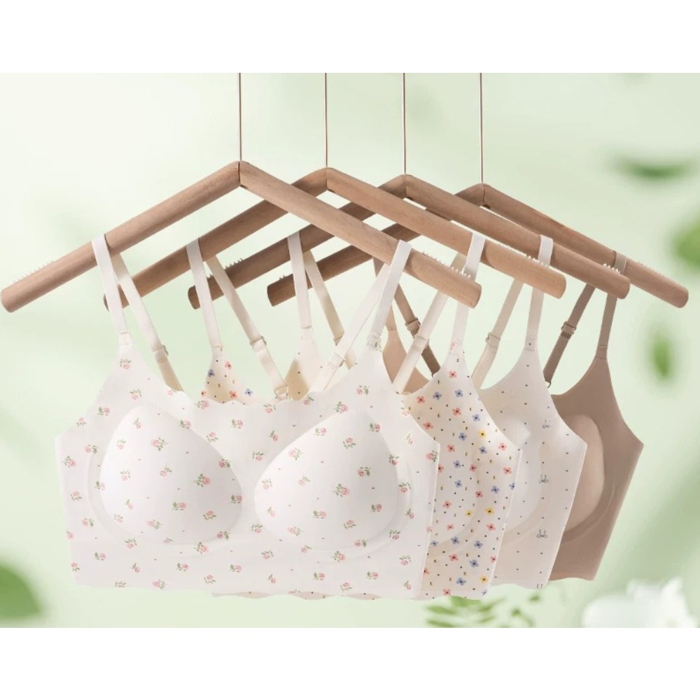 บราสำหรับวัยรุ่นลายดอกไม้สุดน่ - Bralette Wireless Soft บทวิจารณ์และราคา